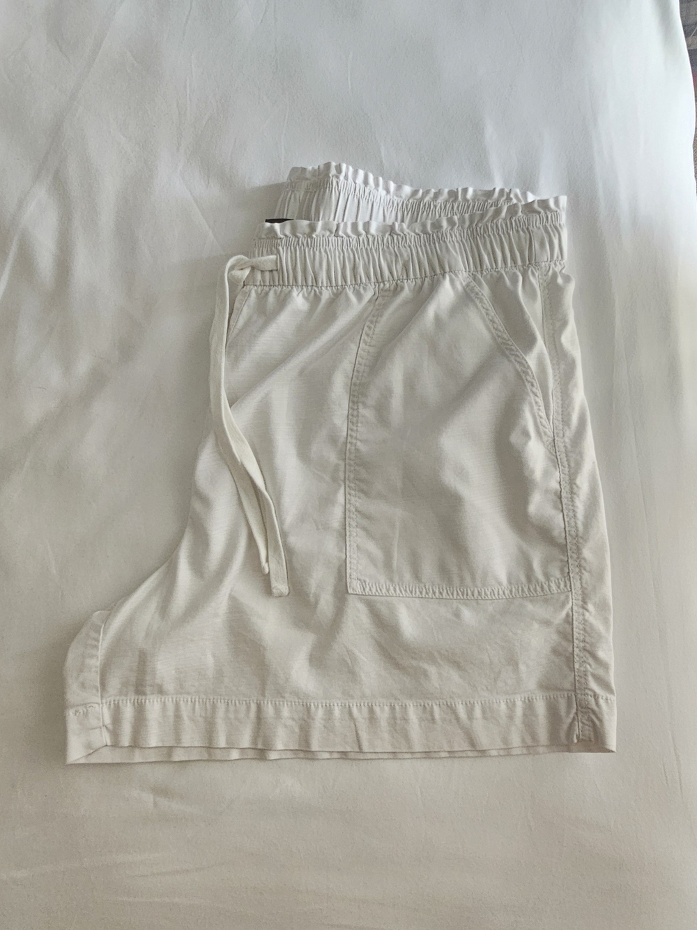 Lane Bryant Coastal Grandma White Drawstring Shorts Women's Plus Size 22/24